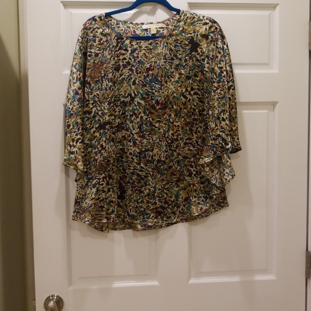 Silk Jenny Han ruffled top